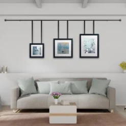 Hastings Home Curtain Rod, Black With Cone Finials -Hastings House GUEST 05a19c83 de61 4529 bd5e 18c80ac6c9c4