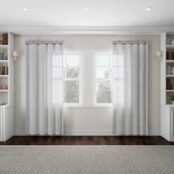 1-Inch Curtain Rod- Decorative End Cap Style Finials And Hardware- For Home Decor In Bedroom And Kitchen, 66-120-Inch By Hastings Home (Silver) -Hastings House GUEST 0998a4b4 9e15 4521 954f 50db464f9faa