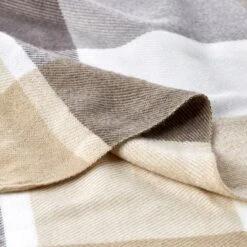 Hastings Home Oversized Soft Fluffy Throw Blanket - Plaid -Hastings House GUEST 0dc22948 1dc6 4018 8a6b 442e003ab637