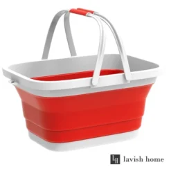 Hastings Home Collapsible Space-Saving Pop Up Handbasket And Storage Bin - Red -Hastings House GUEST 0ea34976 fbf1 412d 9826 9cb5e26ccb2b