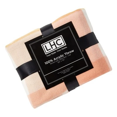 Soft Throw Blanket - Oversized, Luxuriously Fluffy, Vintage-Look And Cashmere-Like Woven Acrylic - Throws By Hastings Home (Desert Blush Plaid) 1 Soft Throw Blanket - Oversized, Luxuriously Fluffy, Vintage-Look And Cashmere-Like Woven Acrylic - Throws By Hastings Home (Desert Blush Plaid)