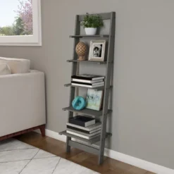 Hastings Home 5-Tier Ladder-Style Bookcase -Hastings House GUEST 1ce05d69 f1ea 470d 8050 ff1fee3999eb