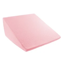Hastings Home Extra High Memory Foam Wedge Pillow With Antibacterial And Mildew Proof Rayon Fiber Cover - Pink -Hastings House GUEST 229f8127 d61b 48ad bb00 841d72a80ae2