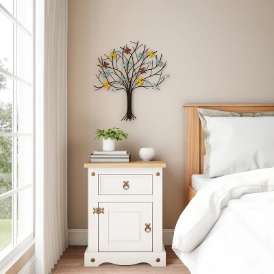 Hastings Home Hand Painted Tree Of Life Butterfly Metal Wall Art 6 Hastings Home Hand Painted Tree Of Life Butterfly Metal Wall Art - Image 6