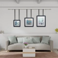 Hastings Home 1 Inch Curtain Rod With Finials (Gray) -Hastings House GUEST 254996fe 9837 48f4 be83 59a6d8c7169a