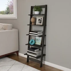 Hastings Home 5-Tier Ladder-Style Bookcase -Hastings House GUEST 26bf7627 c9aa 46a4 bdd8 763c2886aa35