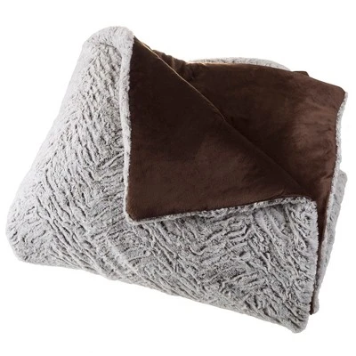 Mink Faux Fur Comforter Set By Hastings Home 3 Mink Faux Fur Comforter Set By Hastings Home - Image 3