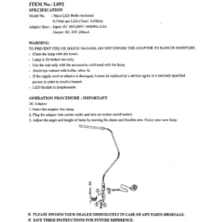 Hastings Home Modern LED Clamp Desk Lamp – Black -Hastings House GUEST 2bccc14f 1797 4e55 9020 4d180173f317