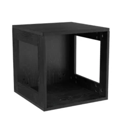 Hastings Home End Table, Stackable Modular Cube With Open Sides, Black -Hastings House GUEST 2be56d9b d497 4462 b7ea e417511b48cb