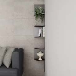 Hastings Home 5-Tier Floating Corner Shelf - Matte Espresso Brown -Hastings House GUEST 2f8675d6 6999 48b9 b180 5be1cf544190