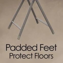 Hastings Home 18-Inch Padded Portable Folding Stool Stool With 300lb Capacity, Royal Blue -Hastings House GUEST 3c84f87d fd6e 4c65 a39b a16866c171fd