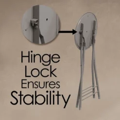 Hastings Home 24-Inch Heavy-Duty Collapsible Padded Round Stool With 300lb Capacity, Royal Blue -Hastings House GUEST 4891a2db 4587 49df b486 0e9dbd04d9a8