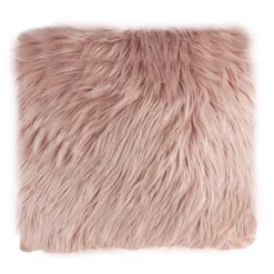 18"x18" Himalayan Faux Fur Square Throw Pillow - Hastings Home -Hastings House GUEST 48a16644 095f 4e79 9c05 968b4b48867b