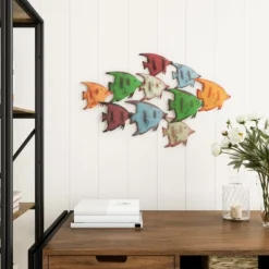Hastings Home School Of Fish 3D Metal Hanging Wall Art -Hastings House GUEST 571d008f cabc 462d 8ad2 ef02a439df97