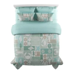 Full/Queen 3pc Hypoallergenic/Soft Microfiber Harbor Town/Veranda Coastal Beach Quilt & Sham Set -Hastings House GUEST 60c87998 af0c 45c3 a2e5 9fa116426ff7