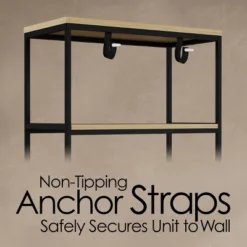 Hastings Home 5-Tier Open Bookshelf – Industrial Bookcase With Steel Frame, Black -Hastings House GUEST 63682258 085c 4dcb a31c d403e001f7b4