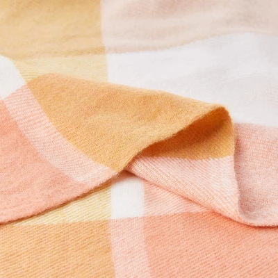 Soft Throw Blanket - Oversized, Luxuriously Fluffy, Vintage-Look And Cashmere-Like Woven Acrylic - Throws By Hastings Home (Desert Blush Plaid) 2 Soft Throw Blanket - Oversized, Luxuriously Fluffy, Vintage-Look And Cashmere-Like Woven Acrylic - Throws By Hastings Home (Desert Blush Plaid) - Image 2