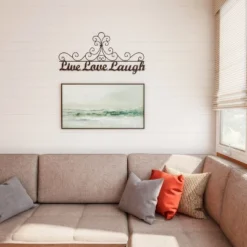 Metal Cutout-Live Laugh Love Decorative Wall Sign-3D Word Art Home Accent Decor-Modern Rustic Or Vintage Farmhouse Style By Hastings Home -Hastings House GUEST 64c7b758 b9a7 4381 9c09 38bc2b4e9d96