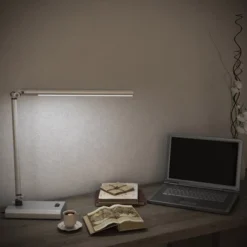 Hastings Home LED Contemporary Reading And Desk Lamp With 2 Adjustable Arms - White -Hastings House GUEST 66299aa2 dea2 48ae acd8 d01102f85470