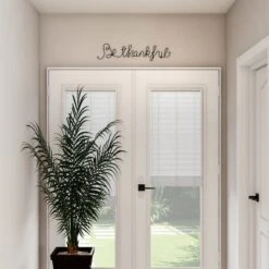 Metal Cutout- Be Thankful Cursive Cutout Sign-3D Word Art Home Accent Decor-Perfect For Modern Rustic Or Vintage Farmhouse Style By Hastings Home -Hastings House GUEST 67c950dd 26b5 49a7 be4c 93cea6ccab3e