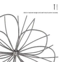 Hastings Home Metallic Wire Layered Flower Hanging Accent Art - Silver/Gold 8 Hastings Home Metallic Wire Layered Flower Hanging Accent Art - Silver/Gold -Hastings House GUEST 6927f4d1 2d97 4eff a1fe 92d0fde35d35