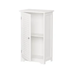 Freestanding Bathroom Linen Cabinet White - Hastings Home