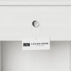 Hastings Home End Table Nightstand With Drawer For Living Room Or Bedroom - White -Hastings House GUEST 6c960a0b b817 4524 bc4b 09328dee87e2