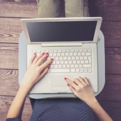 Hastings Home Laptop Buddy Portable Lap Desk With Cushioned Bottom, Pen Tray, And Cup Holder -Hastings House GUEST 6e9c1b85 6b18 4982 85a5 e59729a4765a