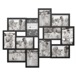 Hastings Home Collage Photo Frame Display For 12 Pictures - Black