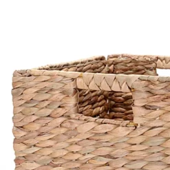 Hastings Home 12-Inch Square Handmade Wicker Storage Bin Foldable Basket Made Of Water Hyacinth | Set Of 2 12 Hastings Home 12-Inch Square Handmade Wicker Storage Bin Foldable Basket Made Of Water Hyacinth | Set Of 2 -Hastings House GUEST 7925fb40 cd71 4b22 a15b 69f555b22b40
