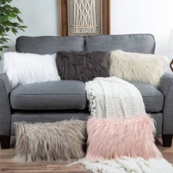 12"x20" Oversize Curled Shag Faux Fur Lumbar Throw Pillow - Hastings Home 12 12"x20" Oversize Curled Shag Faux Fur Lumbar Throw Pillow - Hastings Home -Hastings House GUEST 7ccfe852 e176 4a00 8156 cf61778a66f8