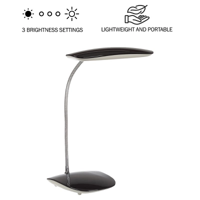 Hastings Home Touch Activated LED USB Desk Lamp - Black 4 Hastings Home Touch Activated LED USB Desk Lamp - Black - Image 4