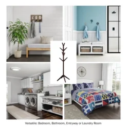 Hastings Home Modern Freestanding Wooden Coat Rack - Hall Tree For Jackets, Hats, And Purses -Hastings House GUEST 7fc6e33f 7665 4098 a7d6 1df5f97b19e1