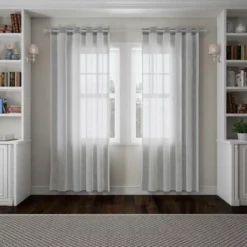 Hastings Home Curtain Rod, Silver With Cone Finials -Hastings House GUEST 88378c3b b02d 4205 992a 04c41bf577d9