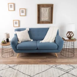 Hastings Home Wire And Wood Nesting End Tables With Storage, Brown, Set Of 2 12 Hastings Home Wire And Wood Nesting End Tables With Storage, Brown, Set Of 2 -Hastings House GUEST 88c9aa59 e66b 4af7 ab49 7523f15ae407