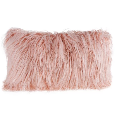 12"x20" Oversize Curled Shag Faux Fur Lumbar Throw Pillow - Hastings Home 9 12"x20" Oversize Curled Shag Faux Fur Lumbar Throw Pillow - Hastings Home - Image 9