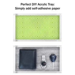 Hastings Home Decorative Acrylic Catchall Tray For Bedroom, Bathroom, And Office Storage - Clear -Hastings House GUEST 90c3e336 fdbd 4bce 8a27 619fb9575f29