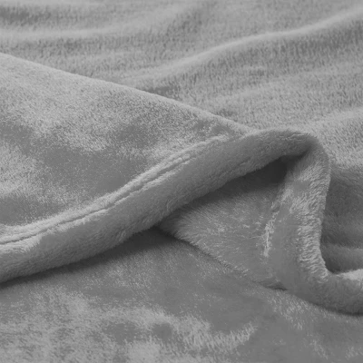 Velvet Throw - Oversized Microfiber Velvet Solid Polyester Throw Blanket - Breathable By Hastings Home (Stone Grey) 1 Velvet Throw - Oversized Microfiber Velvet Solid Polyester Throw Blanket - Breathable By Hastings Home (Stone Grey)