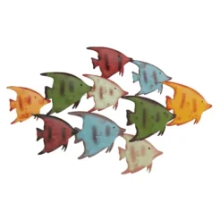Hastings Home School Of Fish 3D Metal Hanging Wall Art