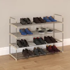 Hastings Home Four-Shelf Shoe Rack - Holds 24 Pairs Of Shoes -Hastings House GUEST aaf7ead8 b76e 4eea b769 b67055cceb59