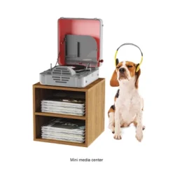 Hastings Home 2-Shelf Cube End Table, Brown -Hastings House GUEST baf41843 6089 41a4 87e1 0872f6987e40