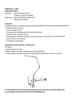 Hastings Home Modern Contemporary LED Clamp Desk Lamp – Silver -Hastings House GUEST bed0a4e3 e1ec 4d43 835a 6dffc0ade7b3