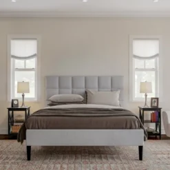 Hastings Home End Table With Two Shelves, X-Leg Design, And Wooden Stand, Black -Hastings House GUEST c4eeb17f d1d9 47ce 889b 769458127301