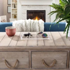 Hastings Home Decorative Acrylic Catchall Tray For Bedroom, Bathroom, And Office Storage - Clear -Hastings House GUEST ced62793 eb98 4f90 8e34 8fcac935cba6