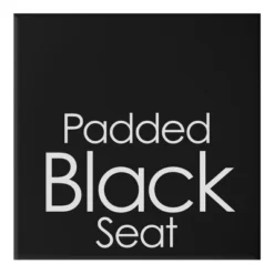 Hastings Home 24" Round Folding Stool With Padded Seat - Black -Hastings House GUEST cf0340a3 7e31 4aaf 9b8f 94e57d456051