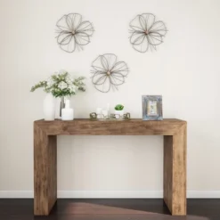 Hastings Home Metallic Wire Layered Flower Hanging Accent Art - Silver/Gold 9 Hastings Home Metallic Wire Layered Flower Hanging Accent Art - Silver/Gold -Hastings House GUEST d883f9c5 061a 4dbc ac8a bf67d3183375