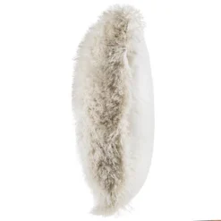 Fuzzy Oversized Throw Pillow - Shag Faux Fur Glam Decor - Plush Square Accent Or Floor Pillow For Bedroom, Living Room, Or Dorm By Lavish Home (Beige) -Hastings House GUEST e02b7fc8 355b 408e 91d2 d86bd5b8d4bf