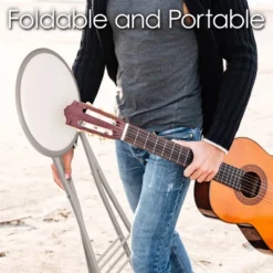 Hastings Home 24-Inch Heavy-Duty Folding Round Stool With 300-lb Weight Capacity, Red -Hastings House GUEST e1fae580 1cfc 45cf bd6d fff2ad05afa0