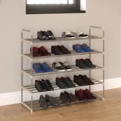 Hastings Home Five-Tier 30-Pair Shoe Storage Rack -Hastings House GUEST e9c466ac 6132 43c4 9057 0ff4097e67d9