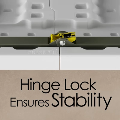 Hastings Home 4-Foot Folding Portable Plastic Utility Tabletop With Adjustable 2-Height Settings 4 Hastings Home 4-Foot Folding Portable Plastic Utility Tabletop With Adjustable 2-Height Settings - Image 4